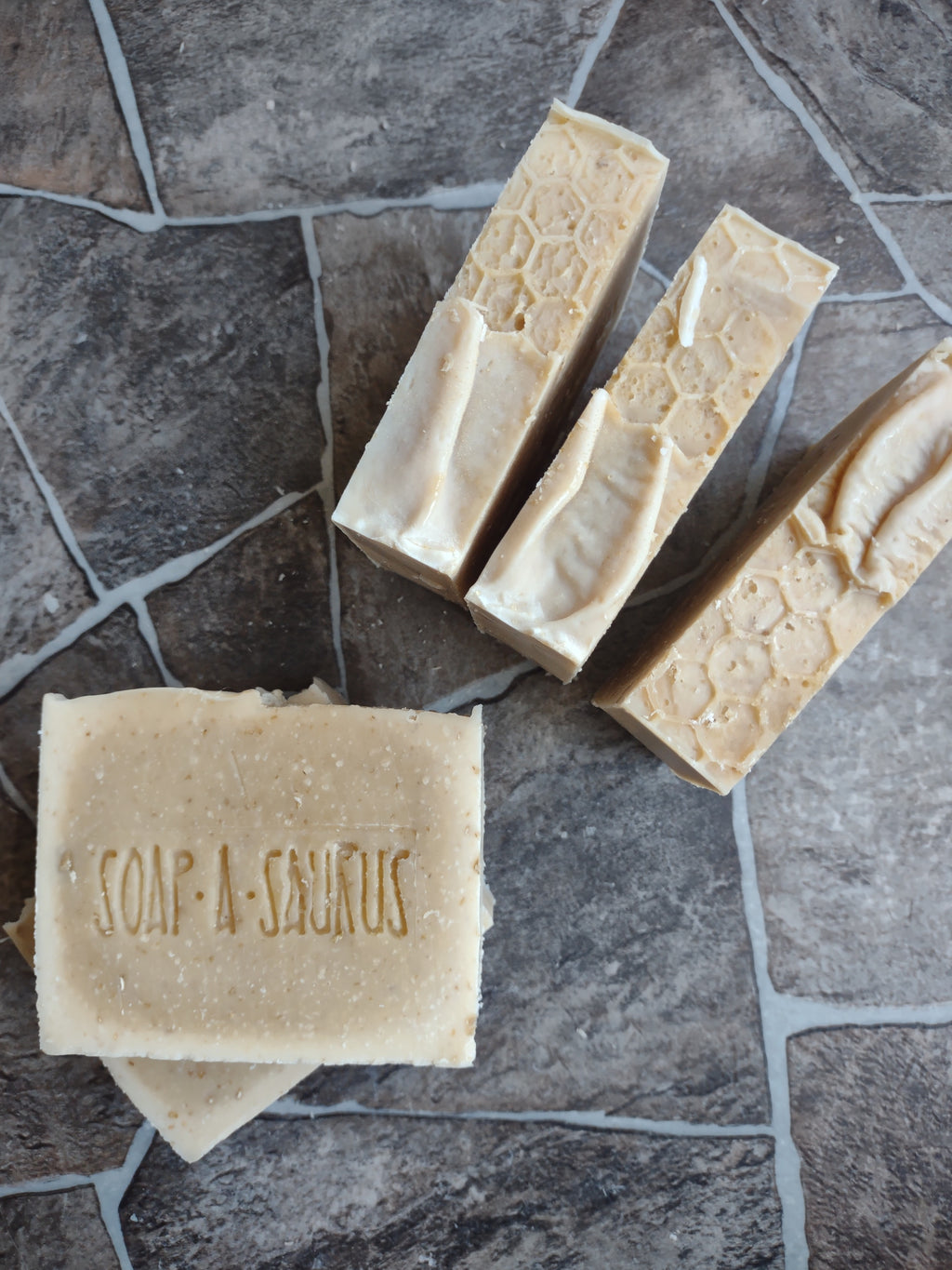 Beeswax Honey Oatmeal  Cold Process Bar Soap
