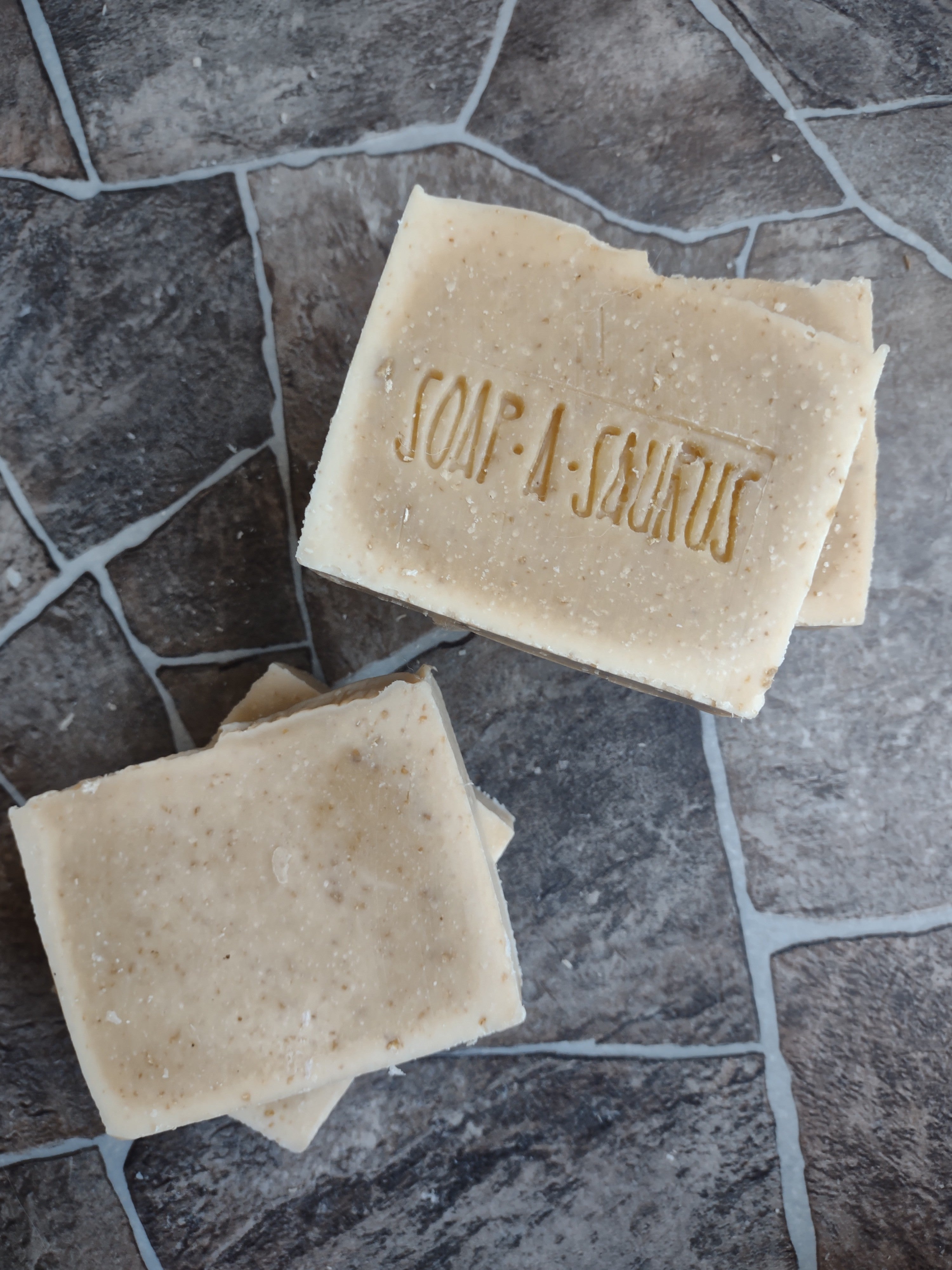 Beeswax Honey Oatmeal  Cold Process Bar Soap