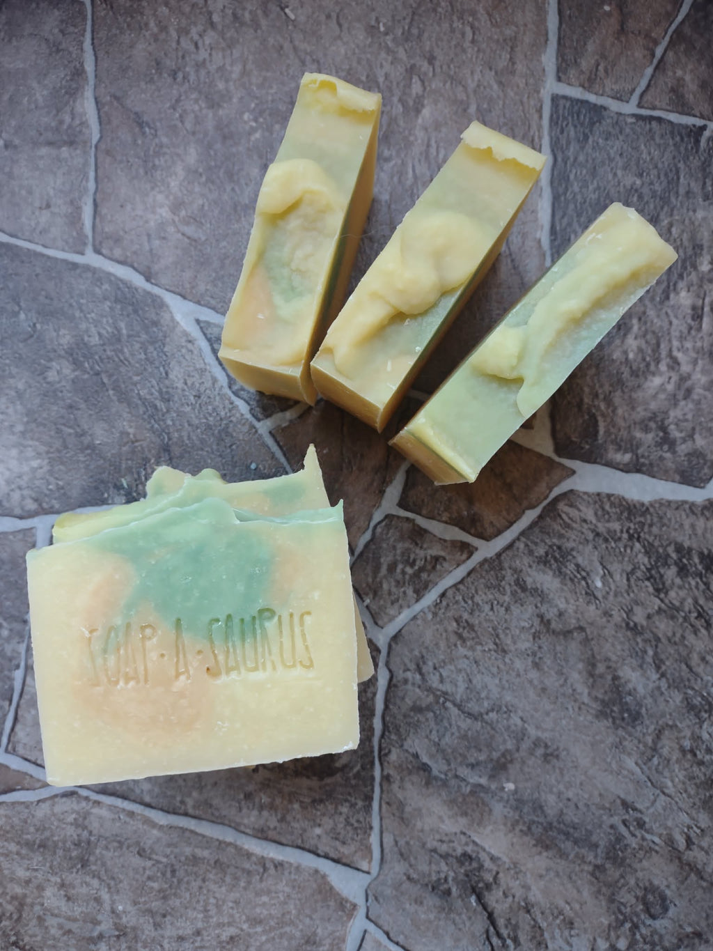 Rosemary + Lemongrass Cold Process Bar Soap